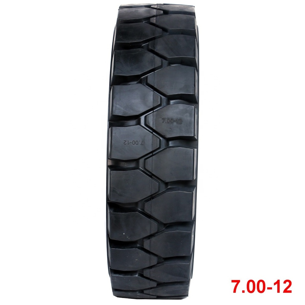 katochi solid tyres for forklifts 700 x 12  tubeless for forklift solid tires for dump truck