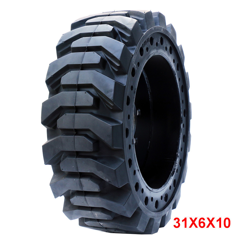 Factory high elastic Skid steer solid tires 10-16.5 10x16.5 10x16 5 solid skid steer tires for Bobcat tyres