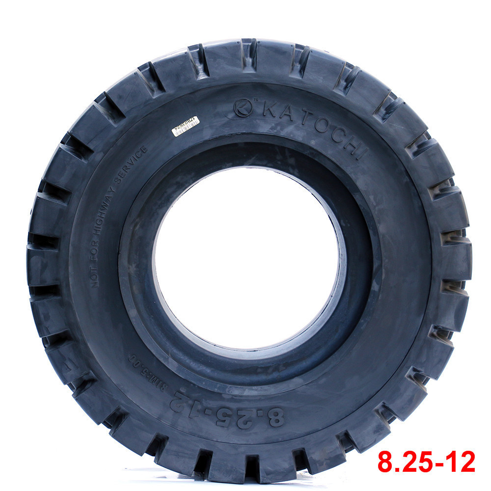 Easy assembly forklift solid tire 8.25-12 thailand for forklift steering wheel cushion tire