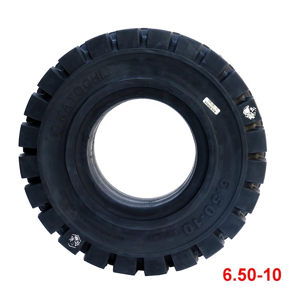 Hot sale Black Rubber solid tyre 650-10 500-8 700-12 good price For forklift Transportation with high quality and long span life