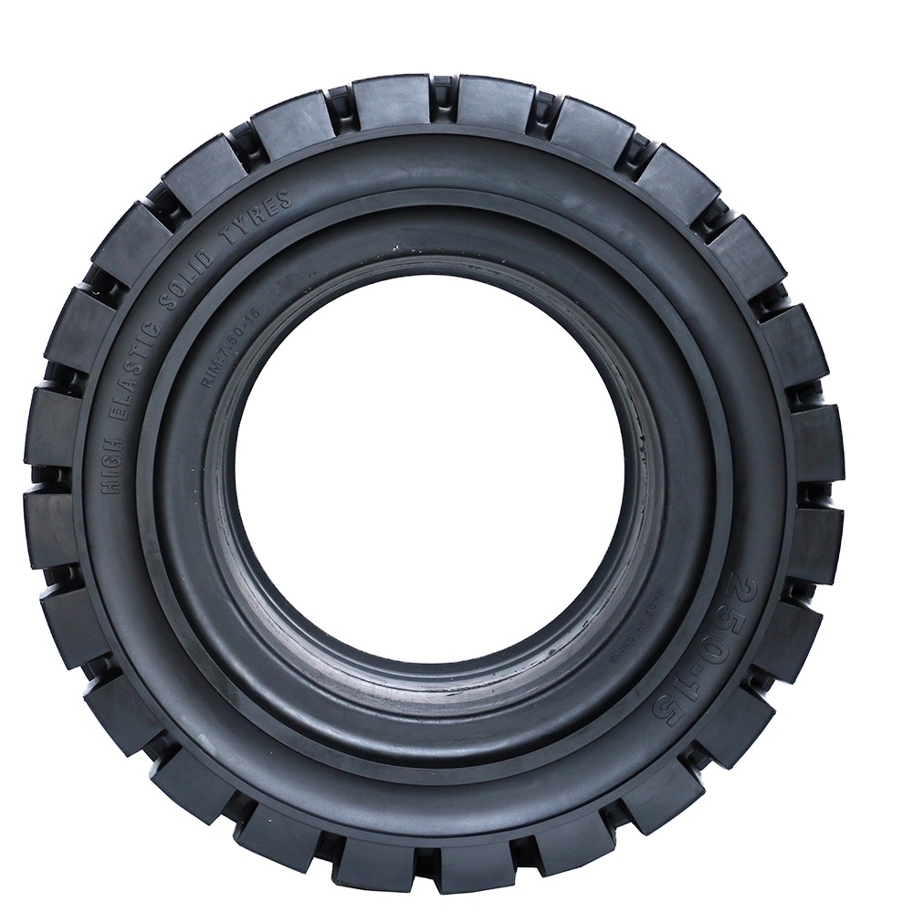 Forklift spare parts long use life 250-15 solid tyres for forklift  truck for hot sale in china