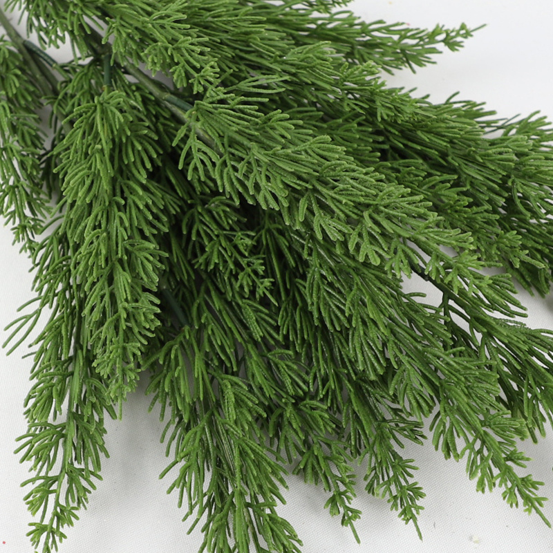 Wholesale Wedding Decoration Plastic Pine Branch Bonsai Artificial Cedar Rattan Artificial Plant