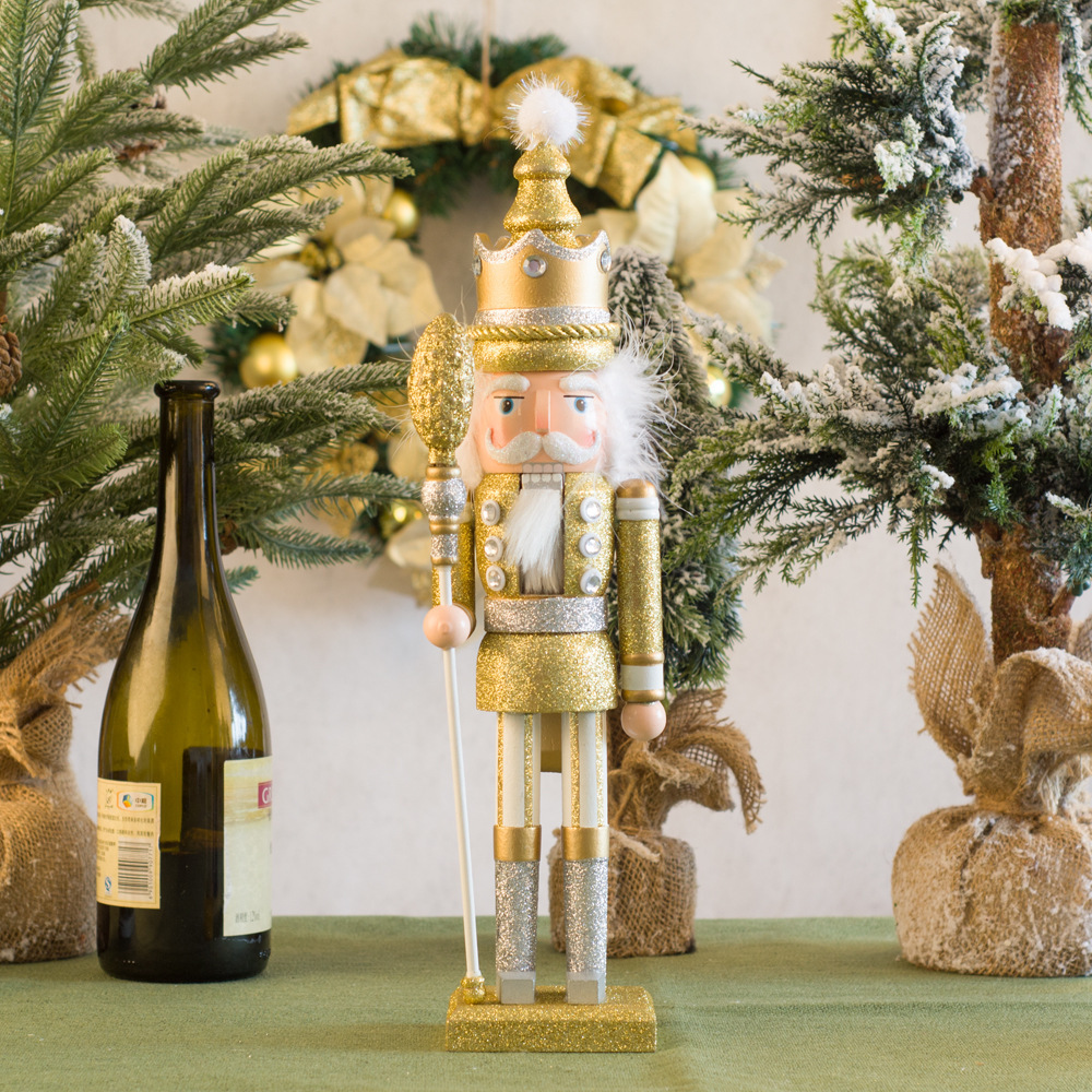 Wholesale Nutcracker Low Price Customizable Wooden Nutcracker For Christmas Decorations