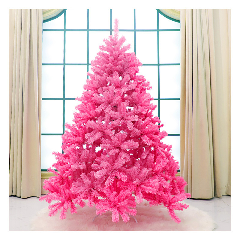 Hot sale New Style Silver Gold Black Pink PVC Christmas Tree For Decoration PVC Christmas Tree