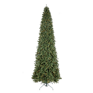 2022 Fashion New Year Festival Decoration PVC Material Christmas Pencil Tree Artificial Slim Xmas Tree