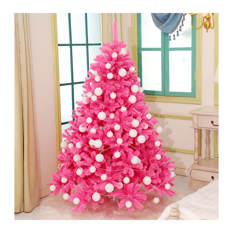 Hot sale New Style Silver Gold Black Pink PVC Christmas Tree For Decoration PVC Christmas Tree