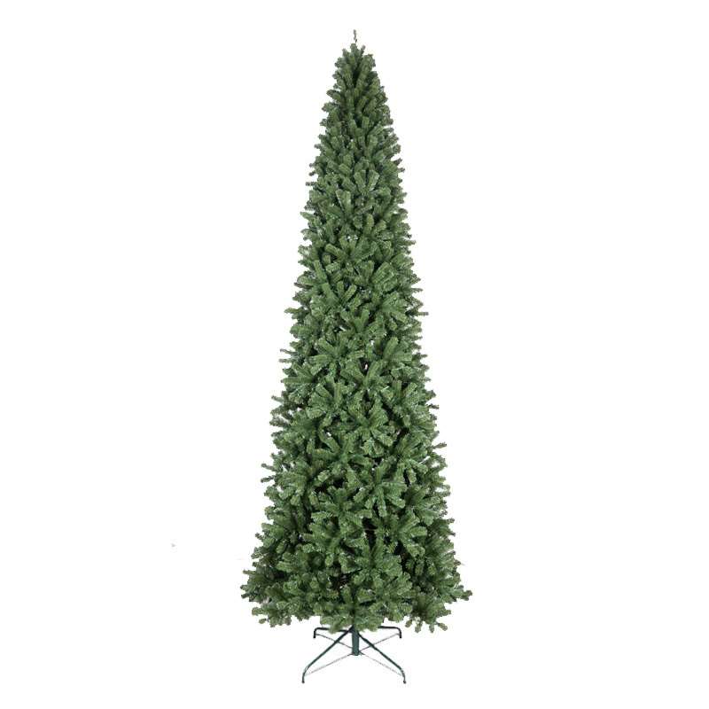 2022 Fashion New Year Festival Decoration PVC Material Christmas Pencil Tree Artificial Slim Xmas Tree