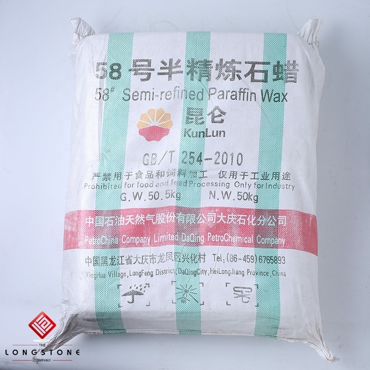 Daqing Kunlun 58-60 Semi Refined Paraffin Wax