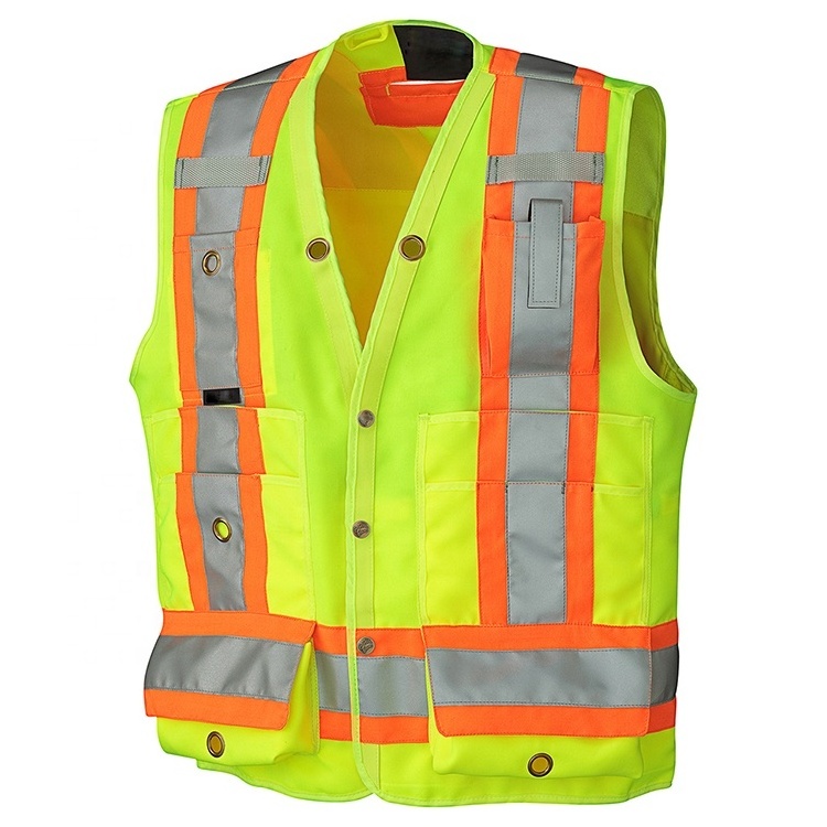 Neon Yellow Range Safety Officer Vest For Men