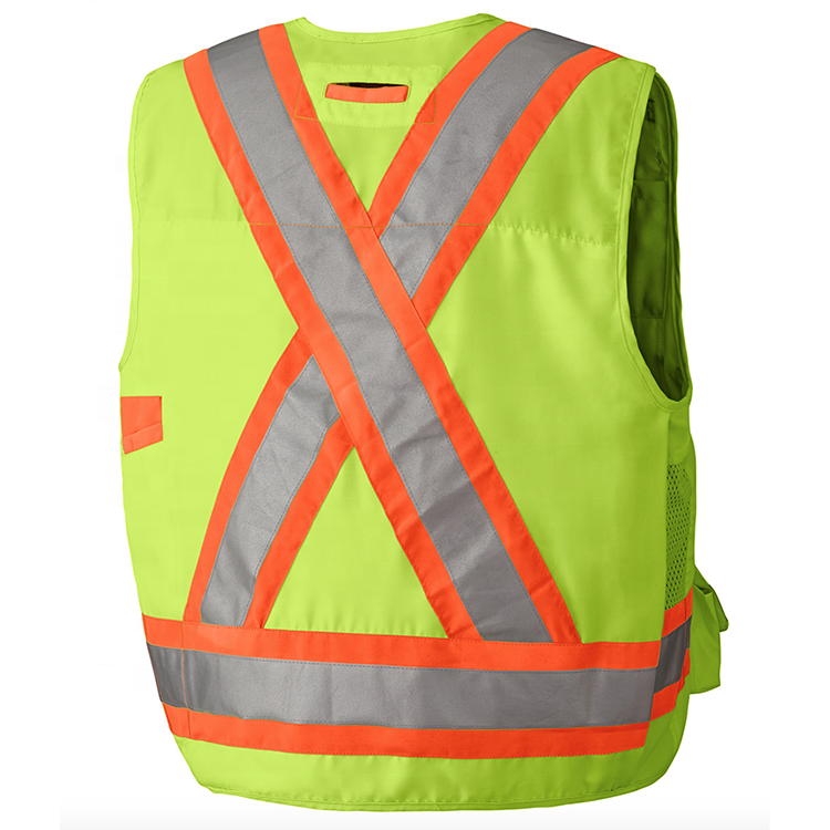 Neon Yellow Range Safety Officer Vest For Men