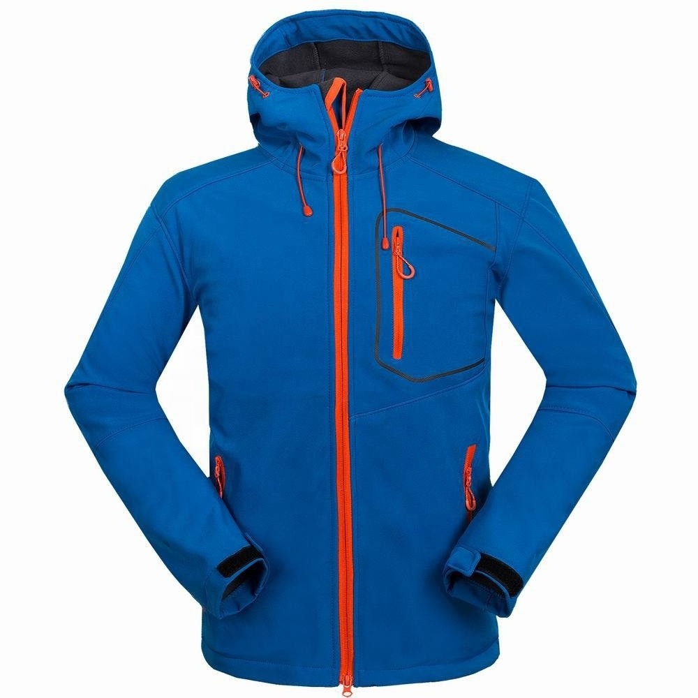 Men outdoor waterproof breathable softshell jacket