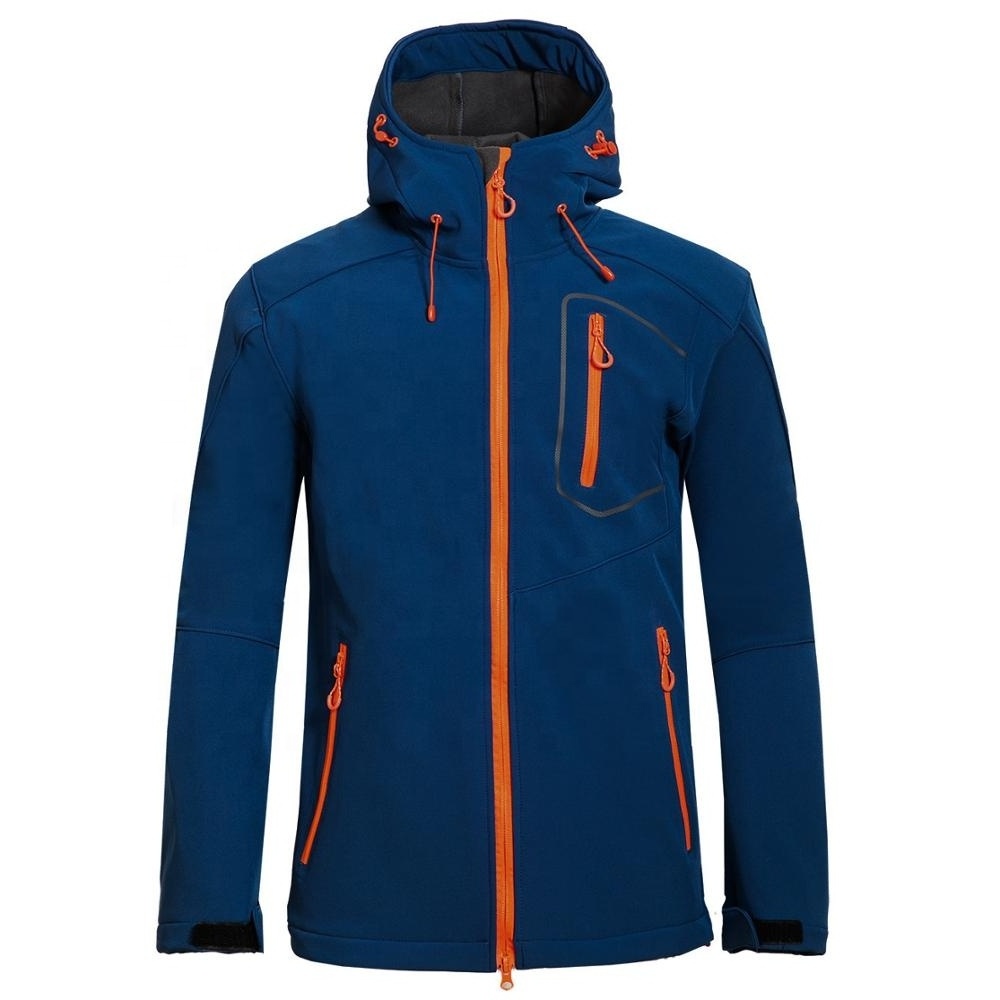 Men outdoor waterproof breathable softshell jacket