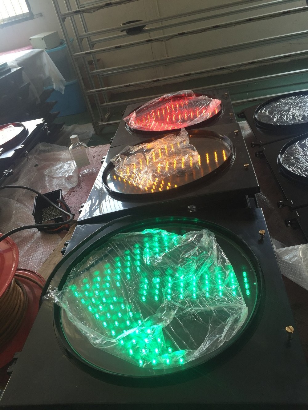 Factory direct single light monochrome flashing light with timer LED traffic signal light