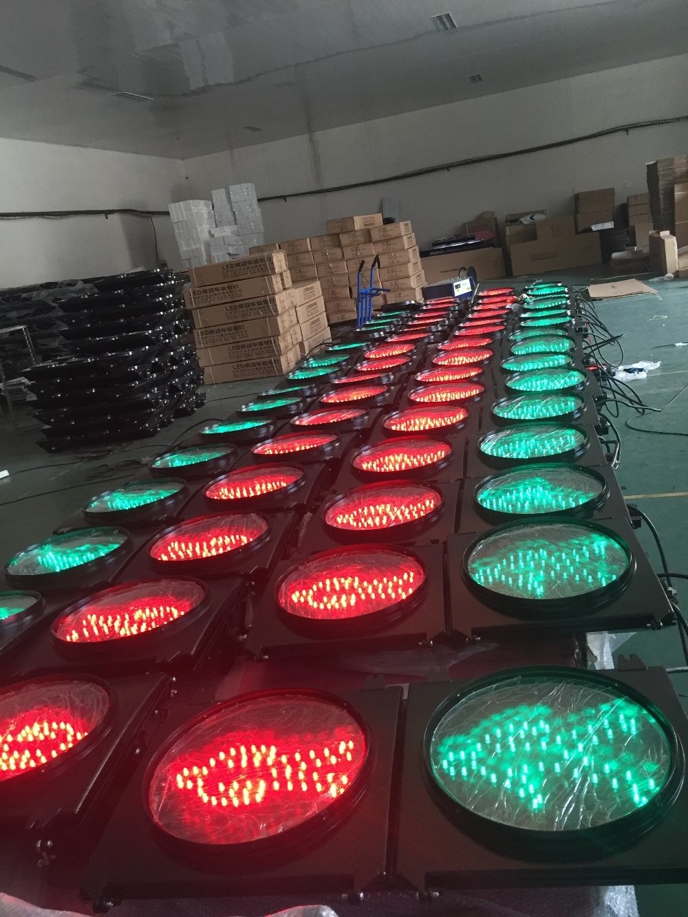 Factory direct single light monochrome flashing light with timer LED traffic signal light