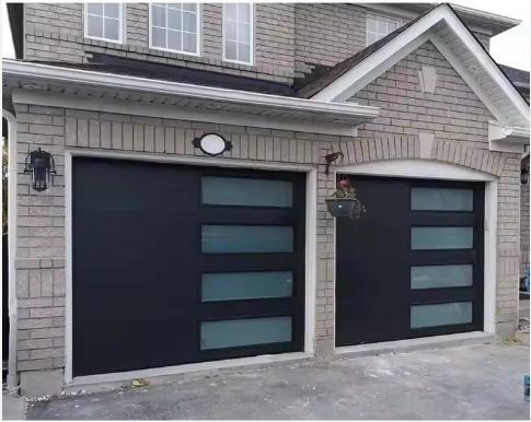 LongTai  Factory customized Aluminum alloy glass  vertical bifold garage door for house