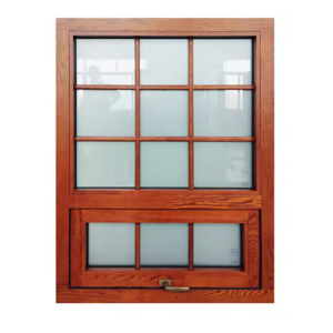 LongTai Aluminum solid wood sliding window Windows Thermal Break Sound Insolation Triple Glass Wood Awning Window