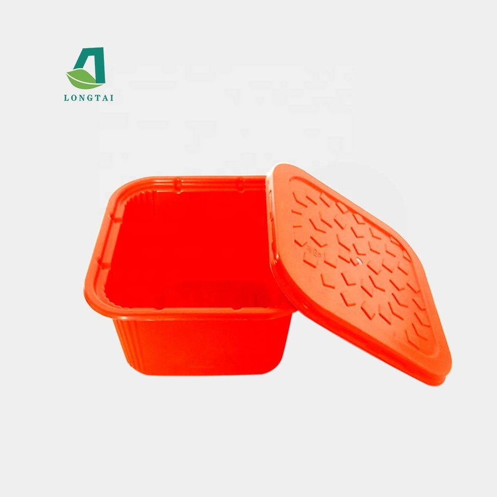 Custom disposable Hot Pot Plastic Container Self Heating Lunch Box Plastic Self Heating Food Container