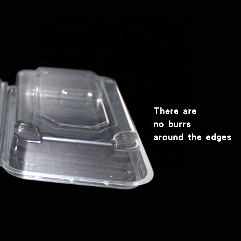 Wholesale Custom Transparent PET Hard Plastic Food Container Candy Chocolate Boxes Clamshell For Dessert Packaging