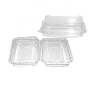 Wholesale Custom Transparent PET Hard Plastic Food Container Candy Chocolate Boxes Clamshell For Dessert Packaging