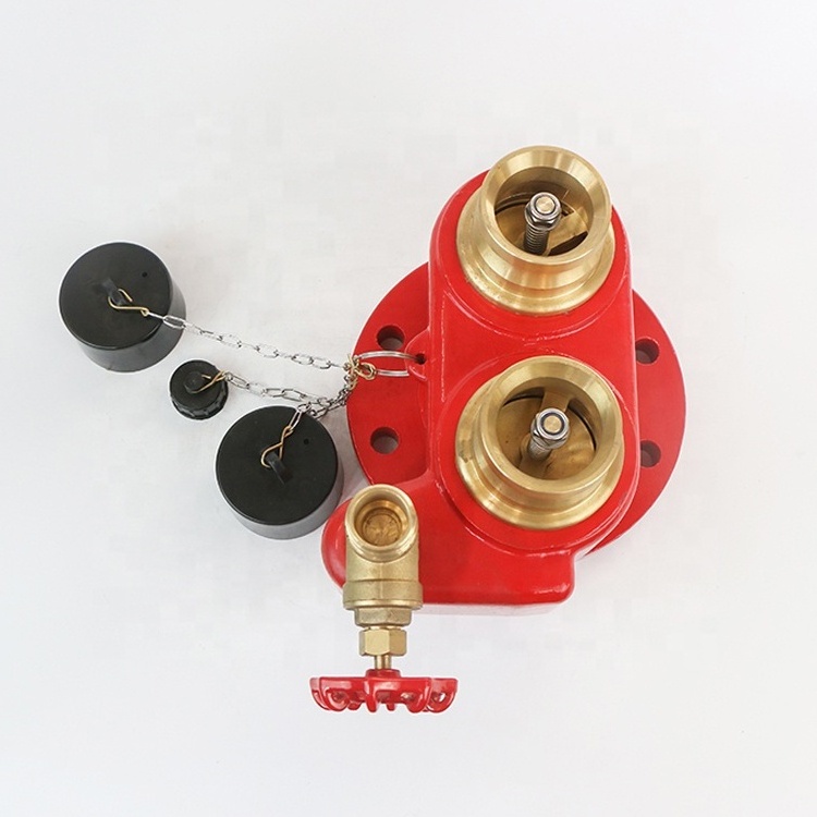 2 way breeching inlet valve BSP fire fighting valve