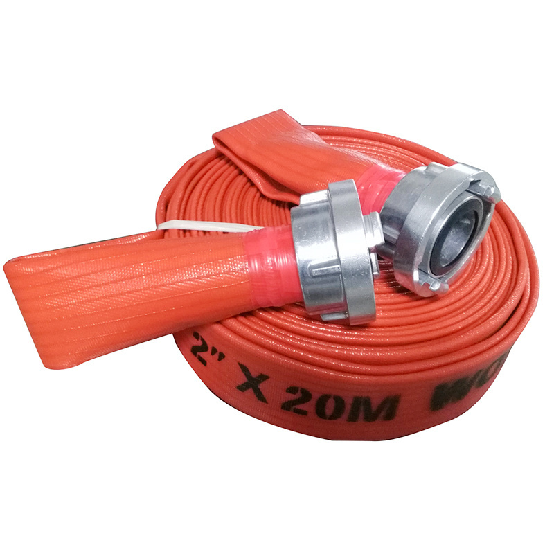 10 Inch Fire Hose pipe PVC Irrigation Lay Flat Hose Cotton Canvas fire hose roll