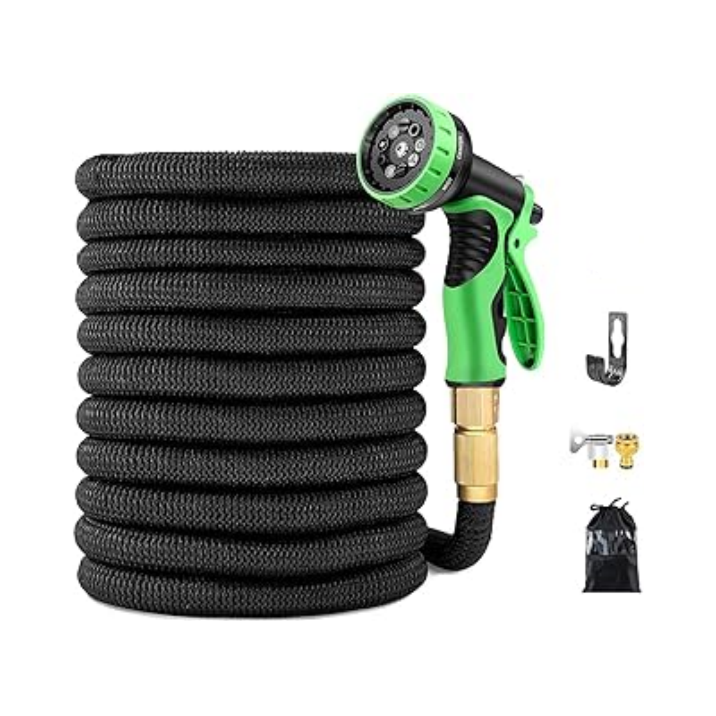 Popular Watering Pipe With Hanger Expandable Garden Hose Wholesale 9 10 Functions Nozzle Retractable Reel For Gardening