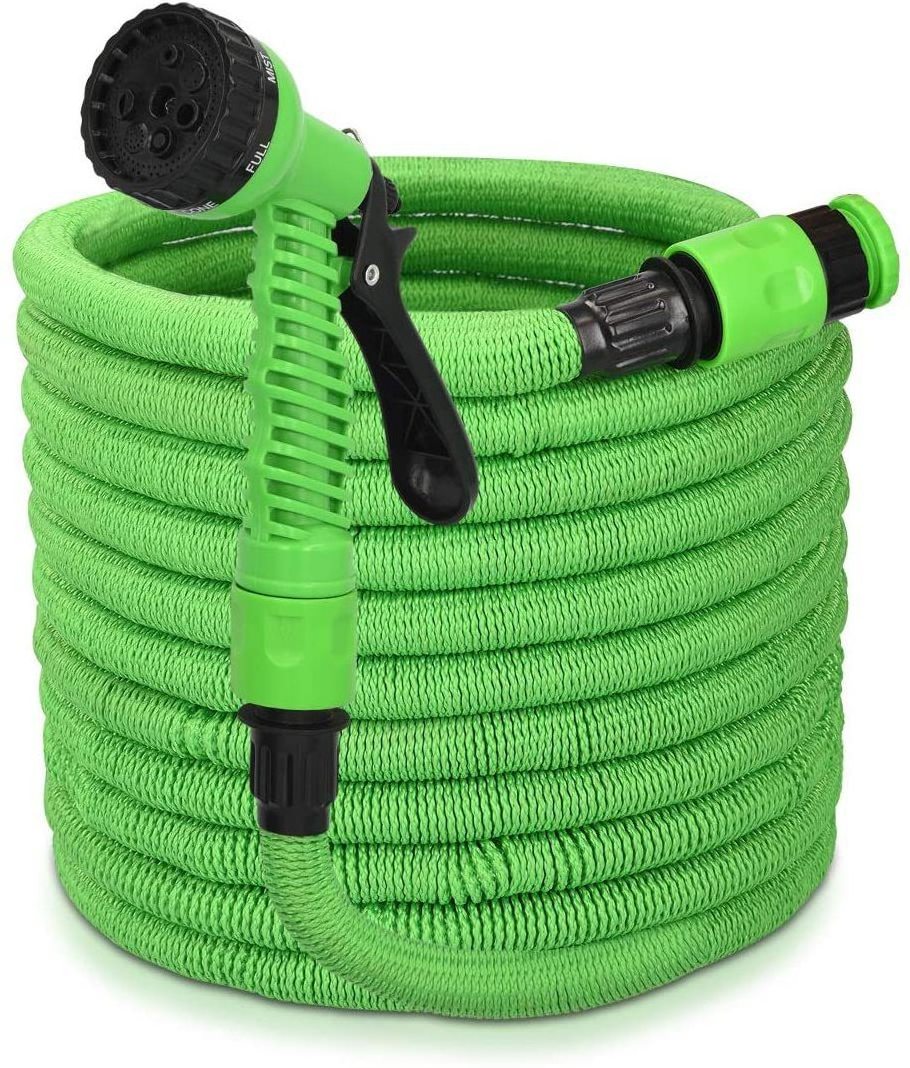 Hot sales  25ft 50ft 75ft 100ft magic hose expandable garden hose with water gun