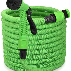 Hot sales  25ft 50ft 75ft 100ft magic hose expandable garden hose with water gun