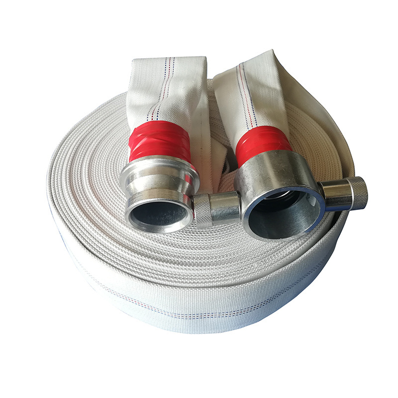 2 Inch 16 Bar Canvas PVC TPE Rubber Lining Fire Hose with Couplings STORZ Russian John Morris NH NST Machino