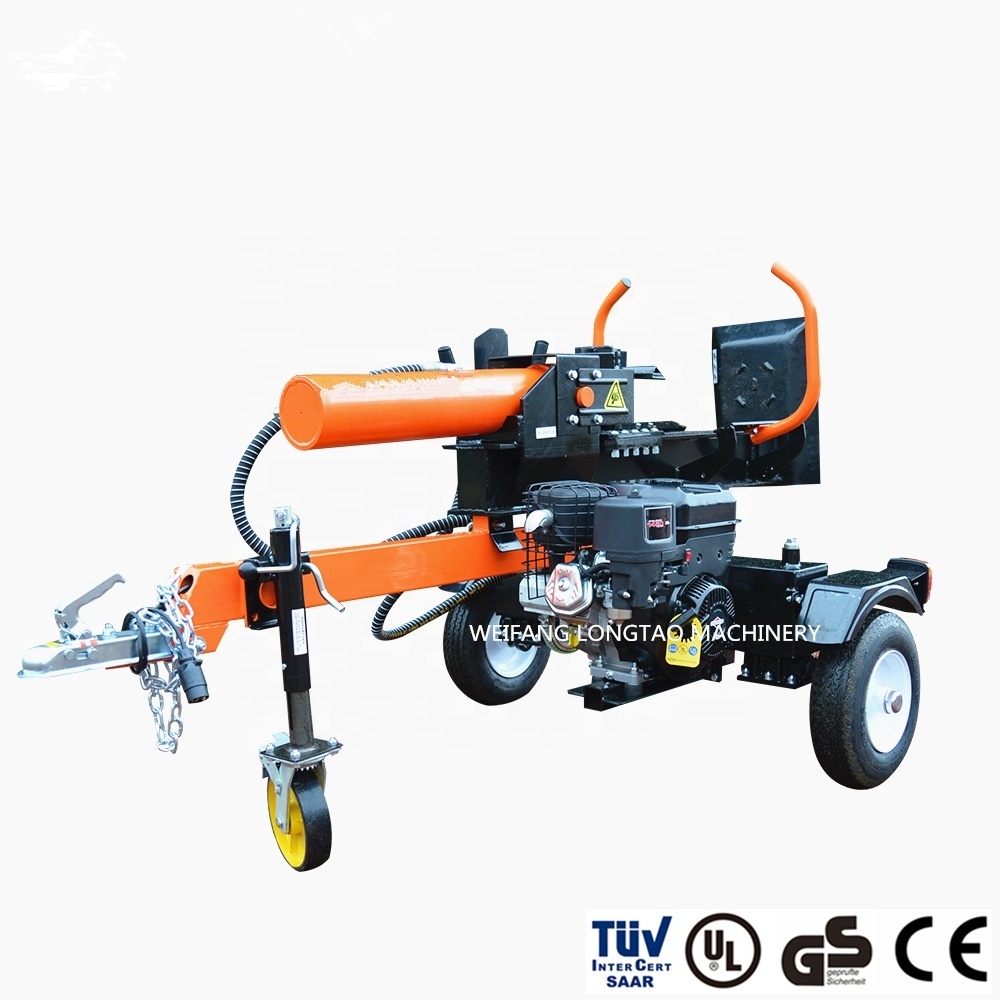 European Standard 32 ton gasoline hydraulic forestry machinery,firewood log splitter with CE