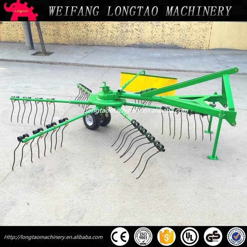 Farm Tractor Mounted Mini Hay Raking Machine with CE approval