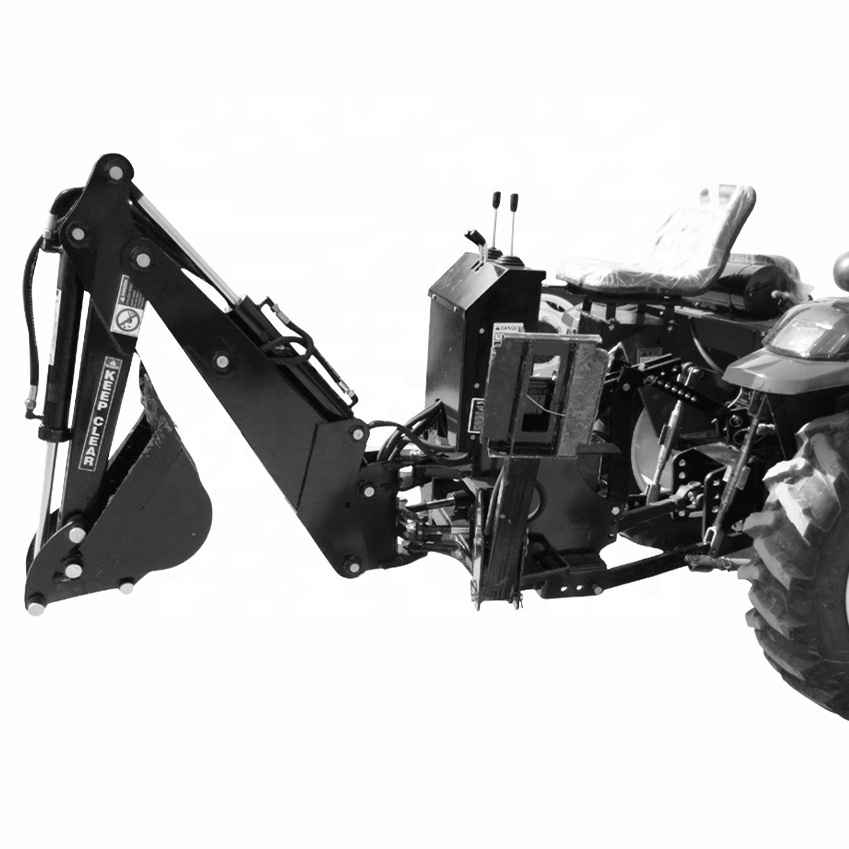 3 point hitch backhoe for tractor, pto driven loader backhoe excavator with ce approved