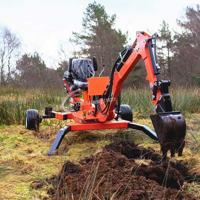 high quality 360 degree rotation atv towable backhoe digger excavator loader for sale