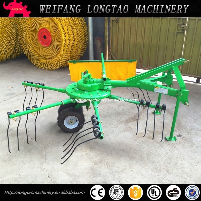 Farm Tractor Mounted Mini Hay Raking Machine with CE approval