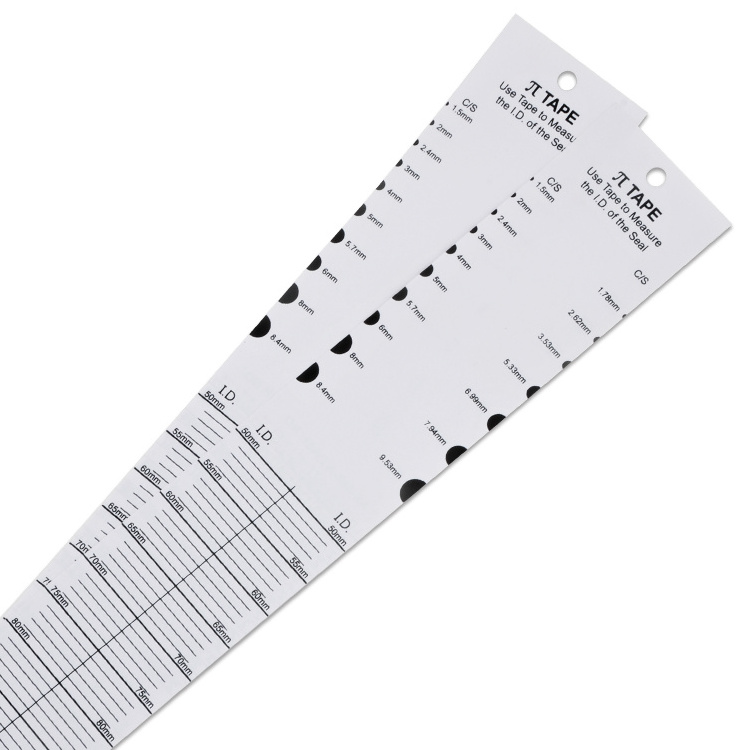 Wintape Custom Internal Diameter Pipe Circumference Tape for Measuring O-ring