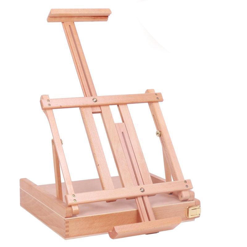 Tabletop Wooden High Quality Artists Adjustable Beech wood Painting and Display Easel Portable Sturdy Table Desktop Holder Stand