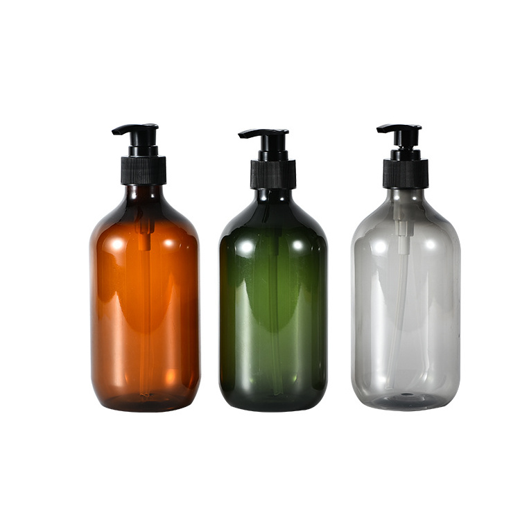 New Design 300ml/500ml PET Shampoo bottle Soap Hand Wash Bottle  Cosmetic Lotion Pump Bottle