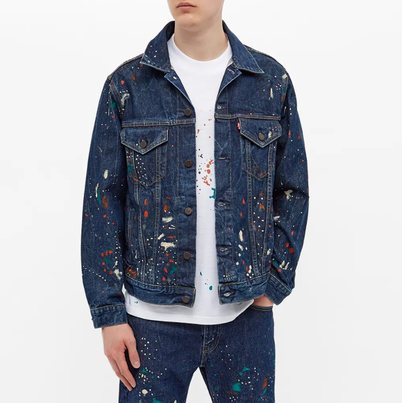 Manufacture high quality customization denim jacket and jeans men's fashion denim set