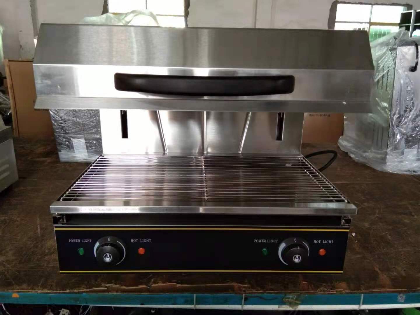 Stainless steel electric salamander grill commercial lifting smokeless salamander for sale price for kitchen equipment salamand