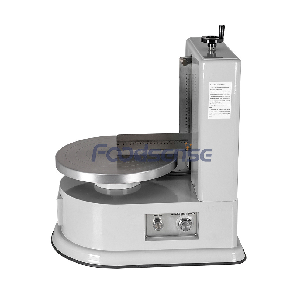 Fully automatic stainless steel body aluminum material turntable diameter 20CM birthday cake smearing machine cream smearing mac