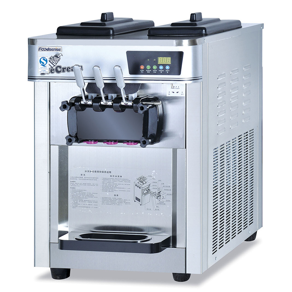 LongTerm Ce Certification Commercial Frozen Yogurt Mixed Flavors Soft Serve Ice Cream Machine For Sale