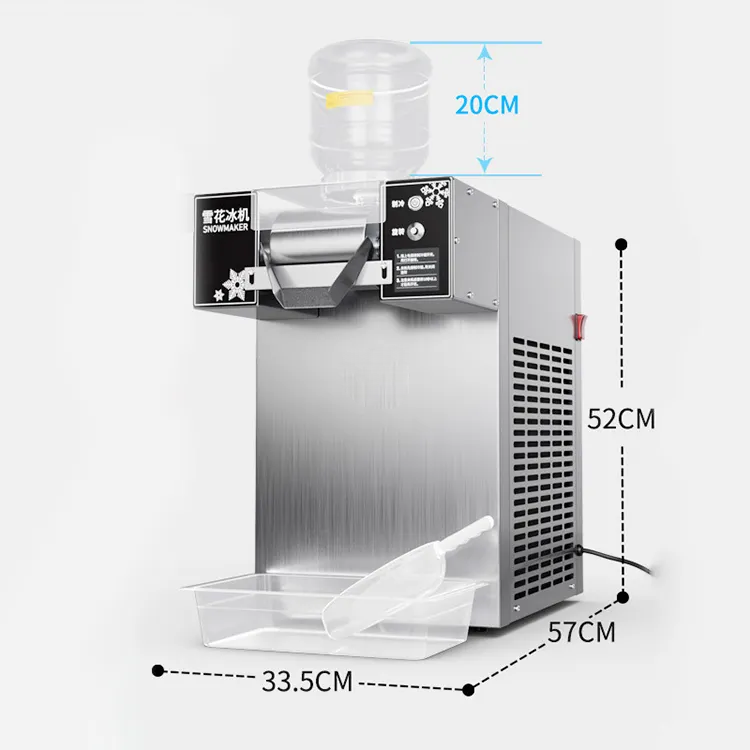 Portable Commercial snowflake ice maker slushy machine for small business idea at home Ice Crusher Snowflake Ice Shaver Machine