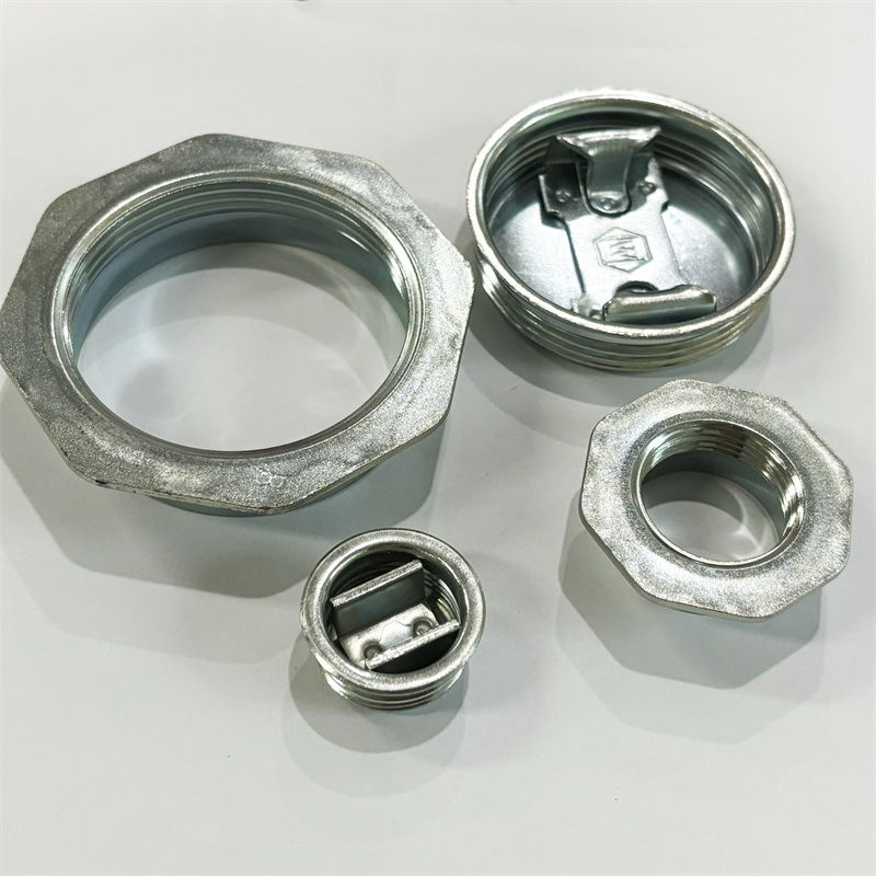 Steel Drum 2 and 3/4 Inch Bung Hole Cap 55 Gallon Drum Caps Metal Bungs Bung Caps with Plated Coated