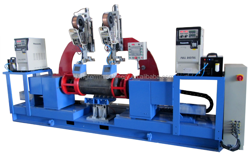 LPG Cylinder Double Head Body Automated  MIG MAG TIG Circumferential Lathe seam Welders Welding Machine Price