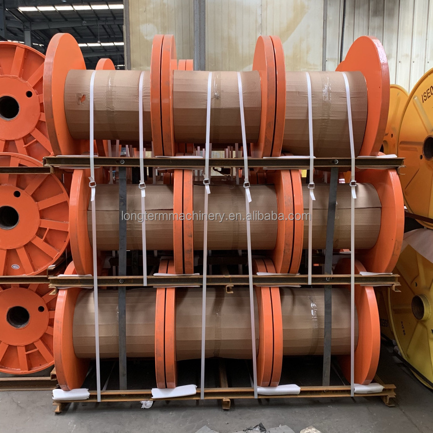 Corrugated Steel Bobbin Steel Cable Drum, Double-layer High Speed Steel Reel/Spool Take-up Spool For Wire And Cable~