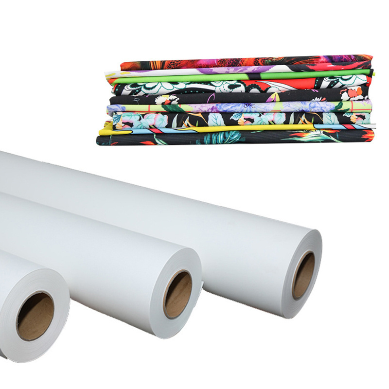 Factory direct sales customized 35gsm 63 inch 200m rolls sublimation transfer paper