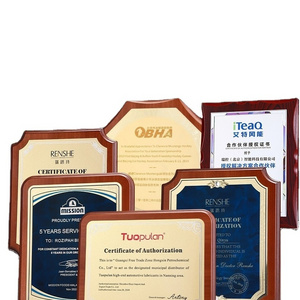 Wooden Trophies Awards Plaques Customized solid wood for creative marble award plaque  Factory whosale cheap award plaques