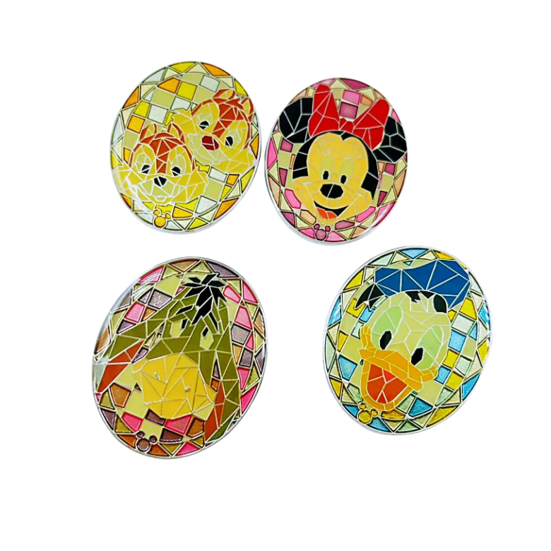 High Quality Mickey  And Duck Brooch Cartoon Anime Daisy Metal Badge Enamel Lapel Pins