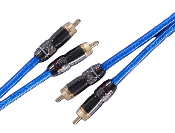 Premium Gold plated connectors cable rca 2RCA plugs to 2RCA plugs RCA cable