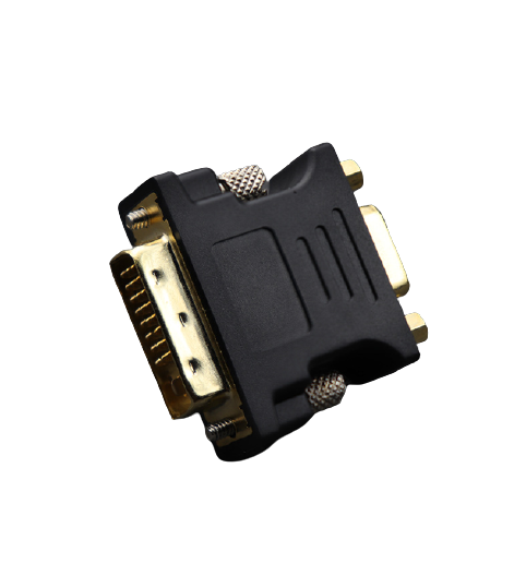 Gold plated 24+5 pin DVI male to VGA female adapter converter